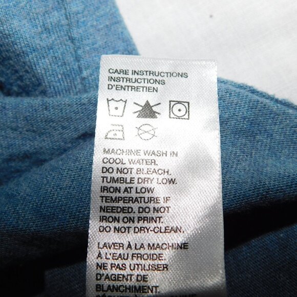 Buffalo David Bitton Mens 2XL Blue Gray Spellout T shirt - Picture 5 of 7